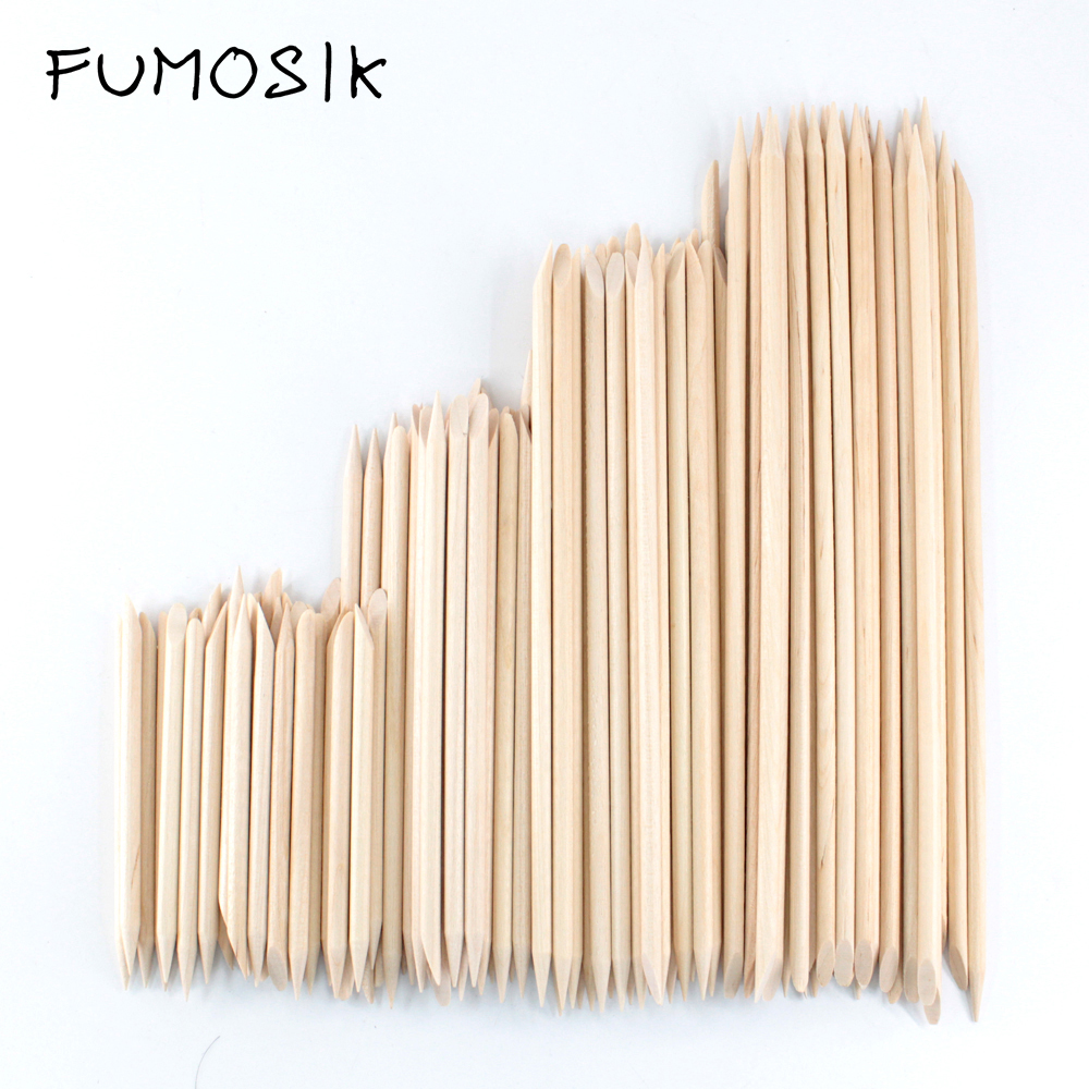 Sanding Stick Set - 4 different sizes Orange Wood Sticks