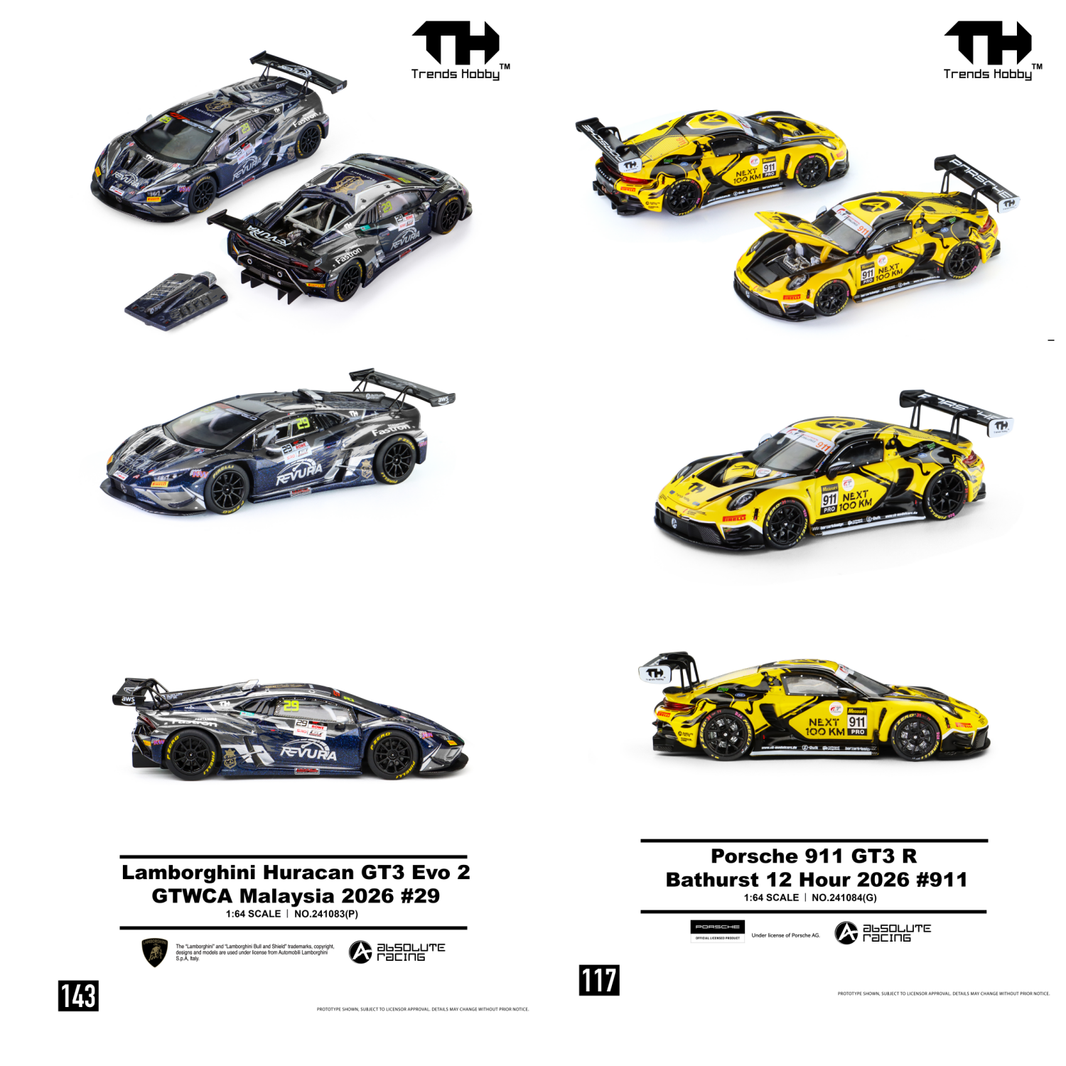 Model Kit Porsche 911 - TH 1:64 Lamborghini Huracan GT3 EVO2