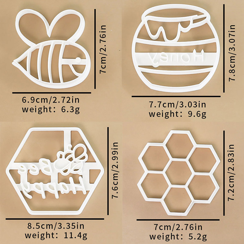 4 Pcs Bee Themed Cookie Cutter - огляд і ціна Model Kit For Beginners