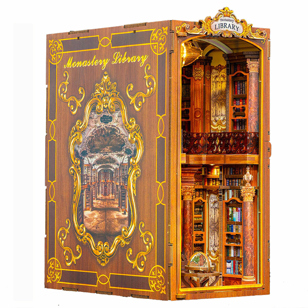 DIY Wooden Book Nook Shelf Ins - огляд і ціна Model Kit Glue