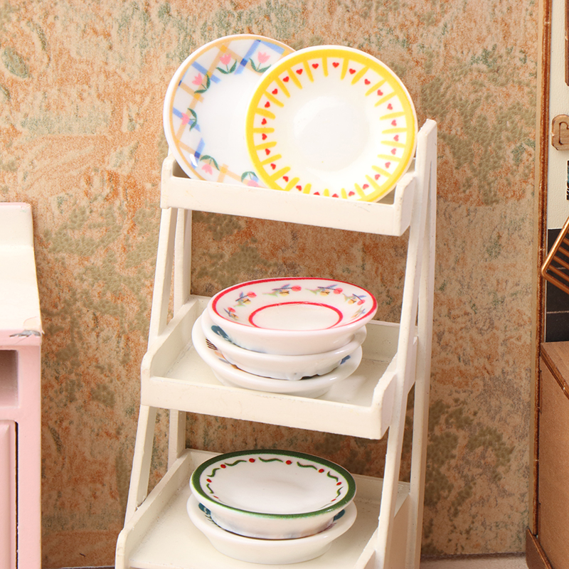 5Pcs 1/12 Dollhouse Mini Plate - огляд і ціна Model Kitchen Set