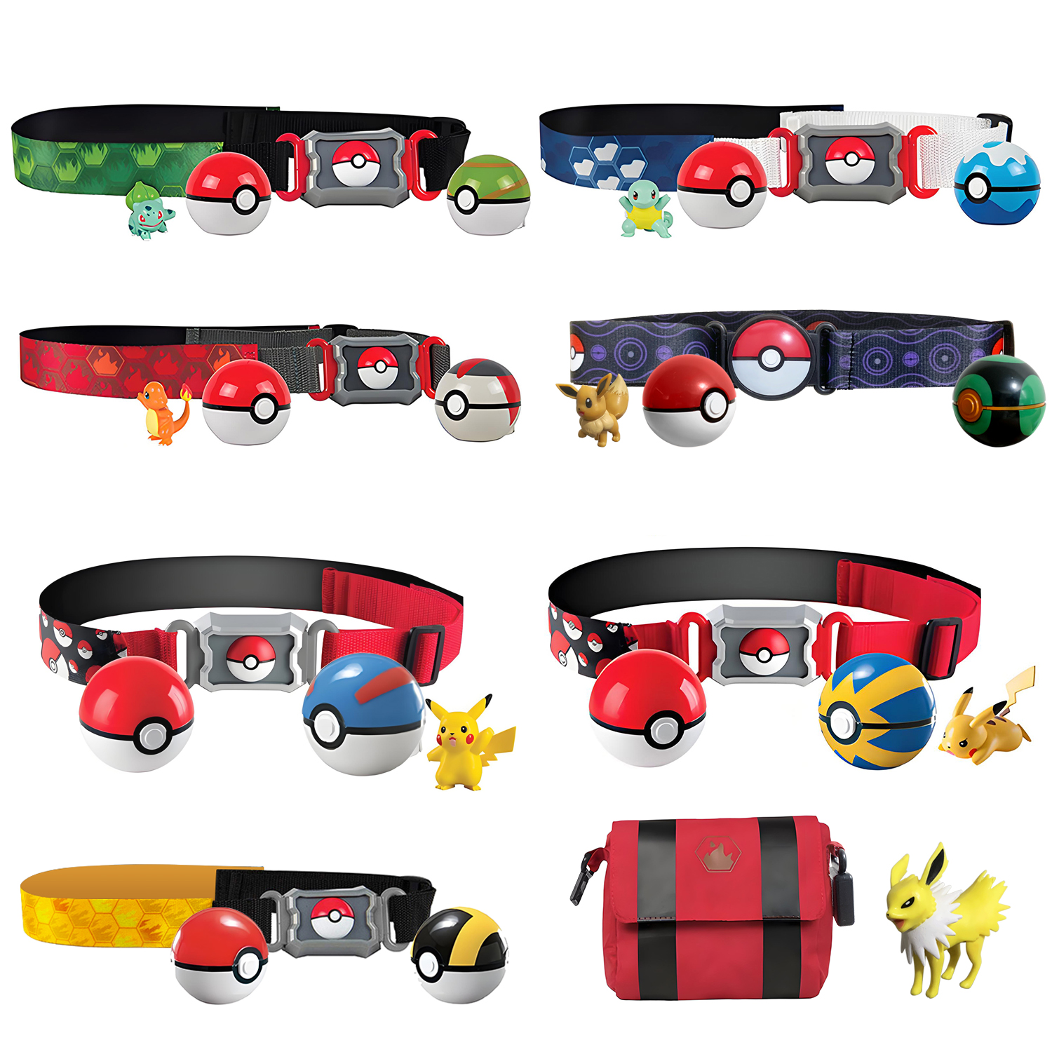 7 Styles Pokemon Belt With Bal - огляд і ціна Model Kit Eevee