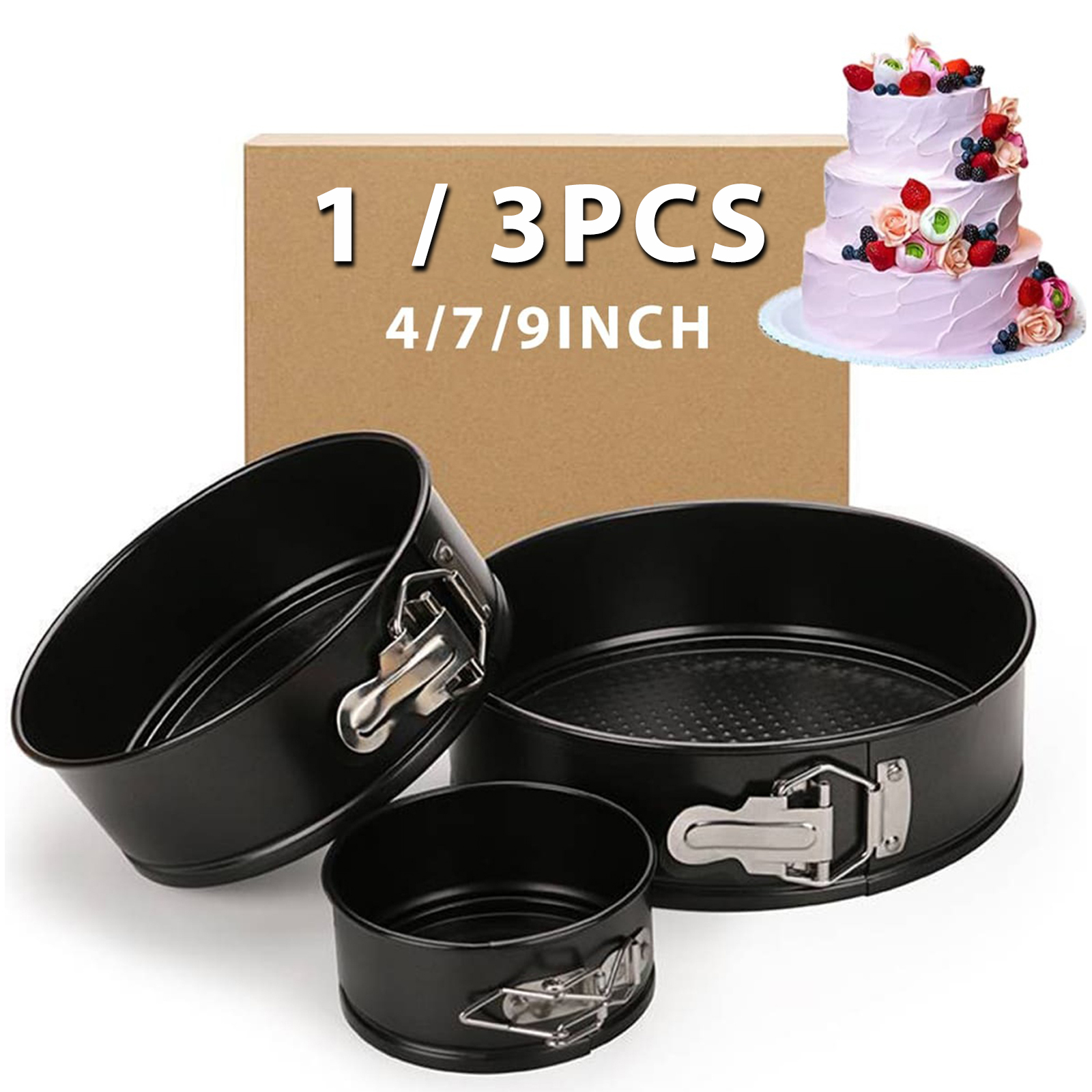 1PC, 3PCS Cake Pan Set, Round  - огляд і ціна Model Kit For Beginners