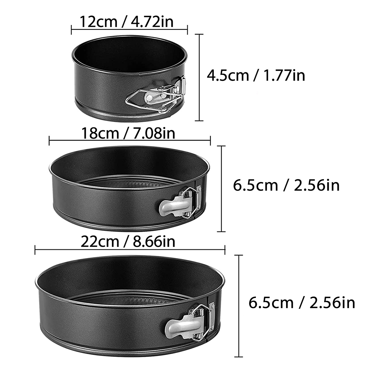 1PC, 3PCS Cake Pan Set, Round  - огляд і ціна Model Kit For Beginners
