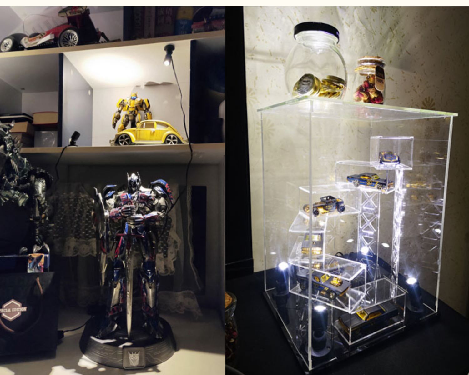 A Group of 4 Pcs LED Spots Lig - огляд і ціна Model Kit Display Case