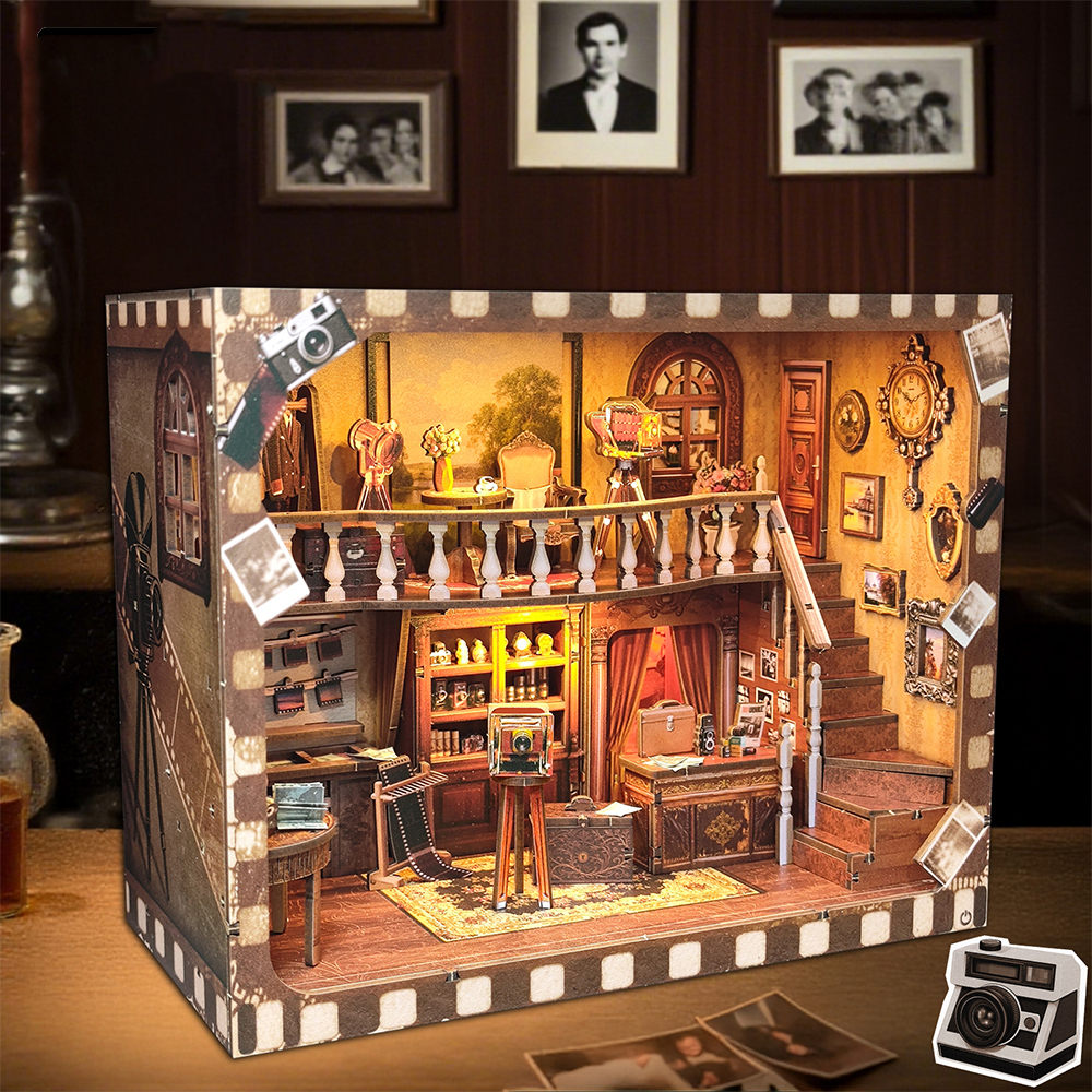 DIY Wooden Book Nook Shelf Ins - огляд і ціна Model Kit Glue
