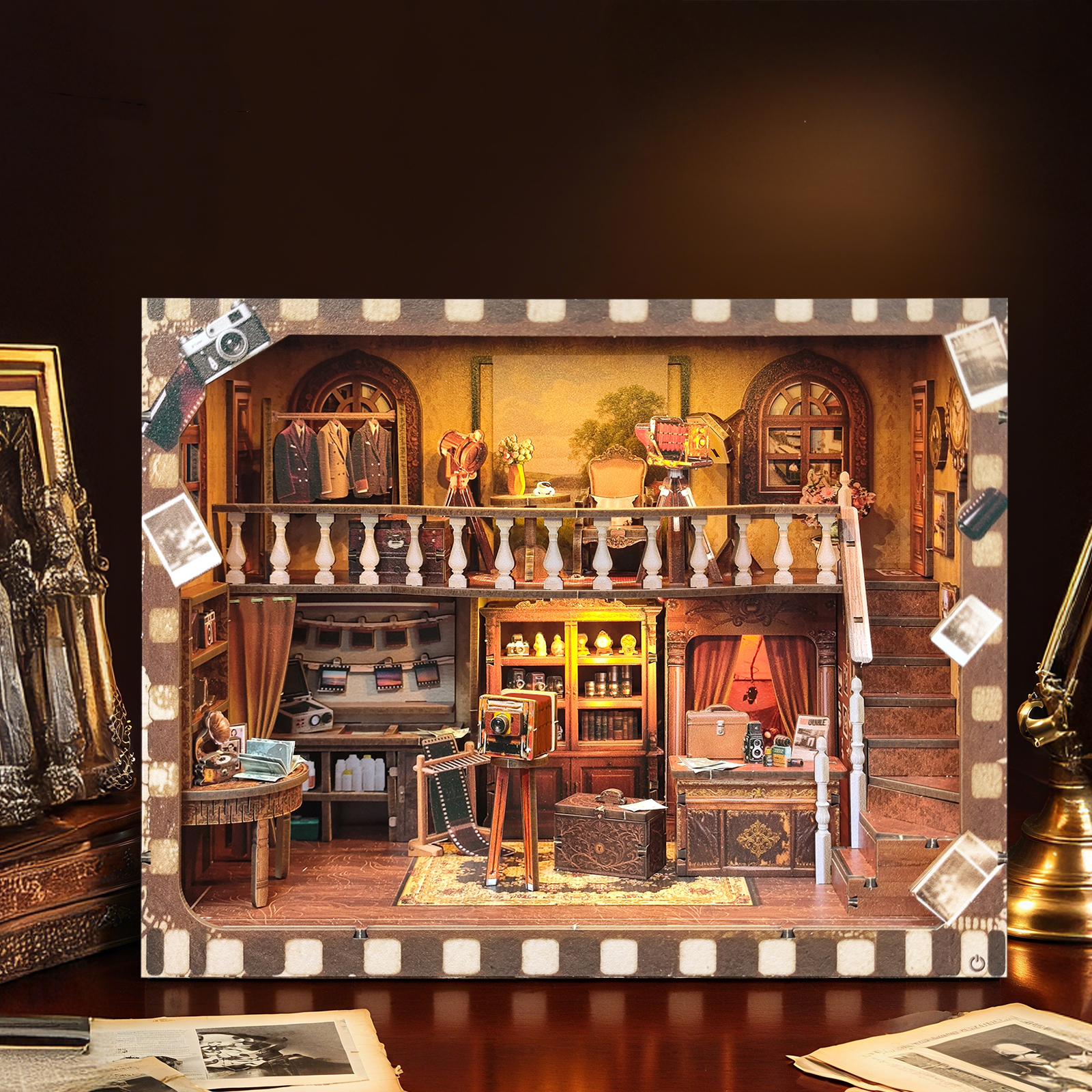 DIY Wooden Book Nook Shelf Ins - огляд і ціна Model Kit Glue