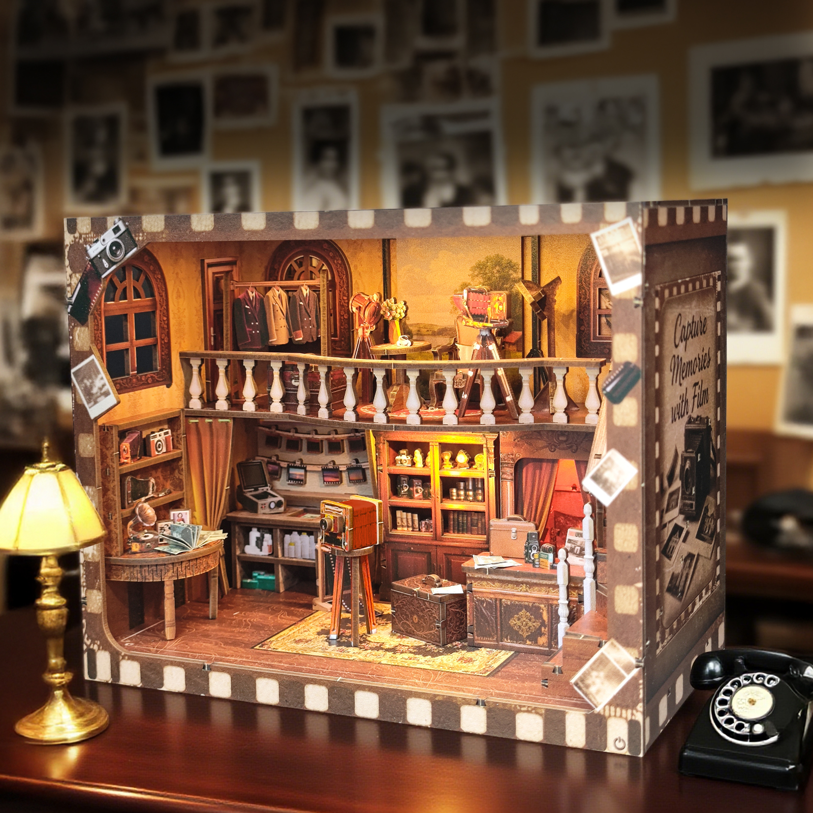 DIY Wooden Book Nook Shelf Ins - огляд і ціна Model Kit Glue