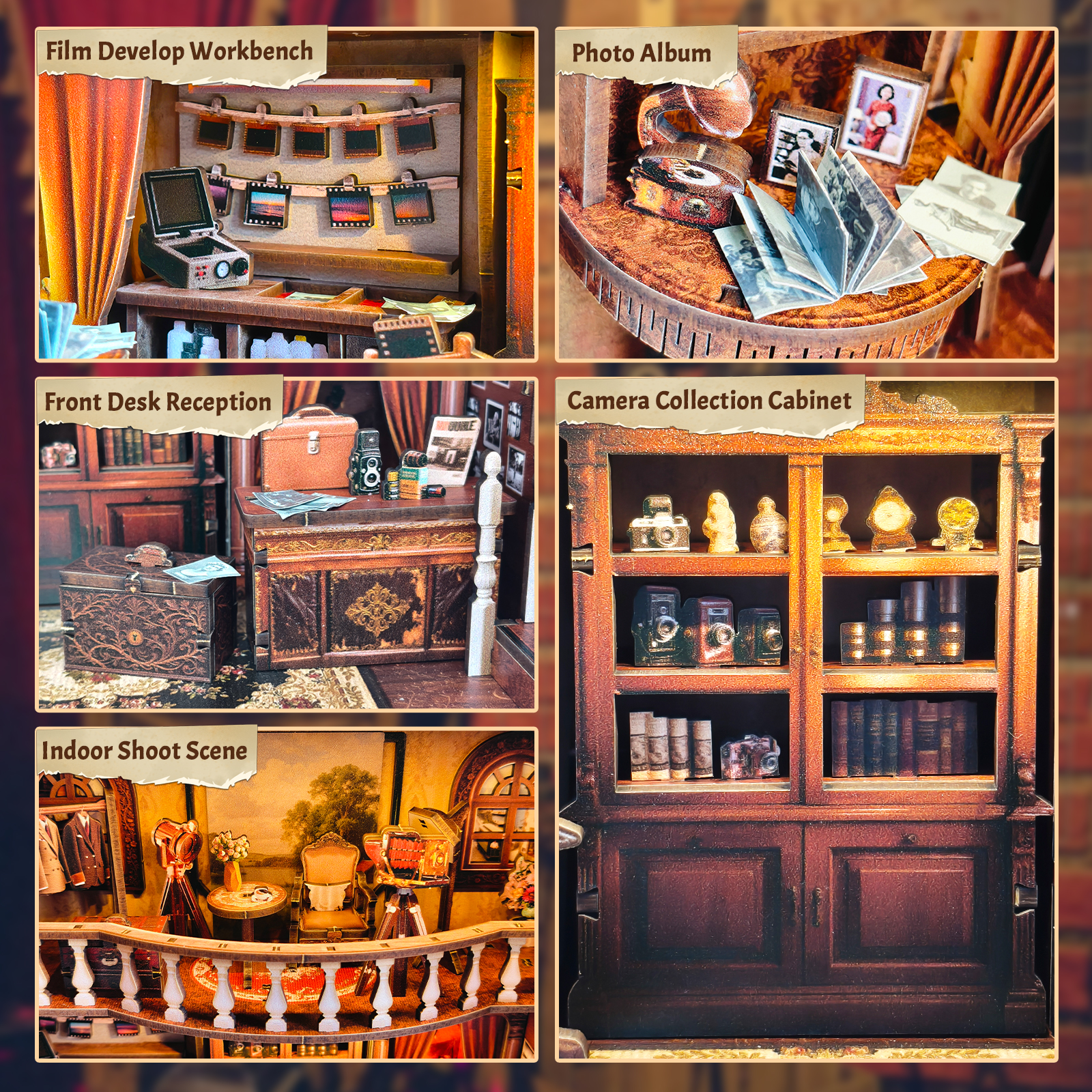 DIY Wooden Book Nook Shelf Ins - огляд і ціна Model Kit Glue