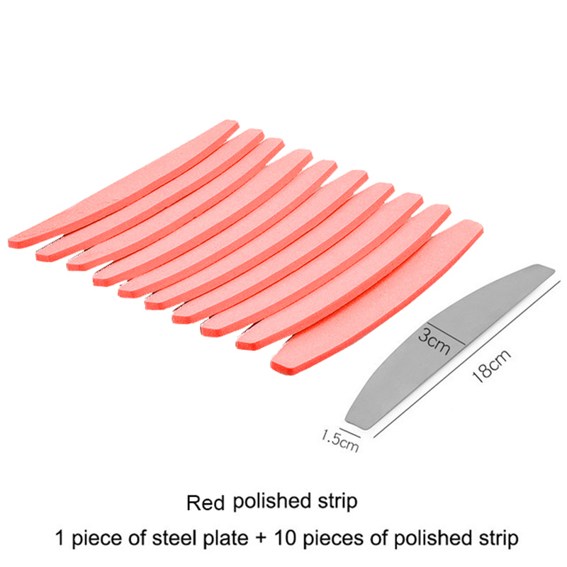 1 set (10 pcs) Pink Sponge Nai - огляд і ціна Sanding Stick Set