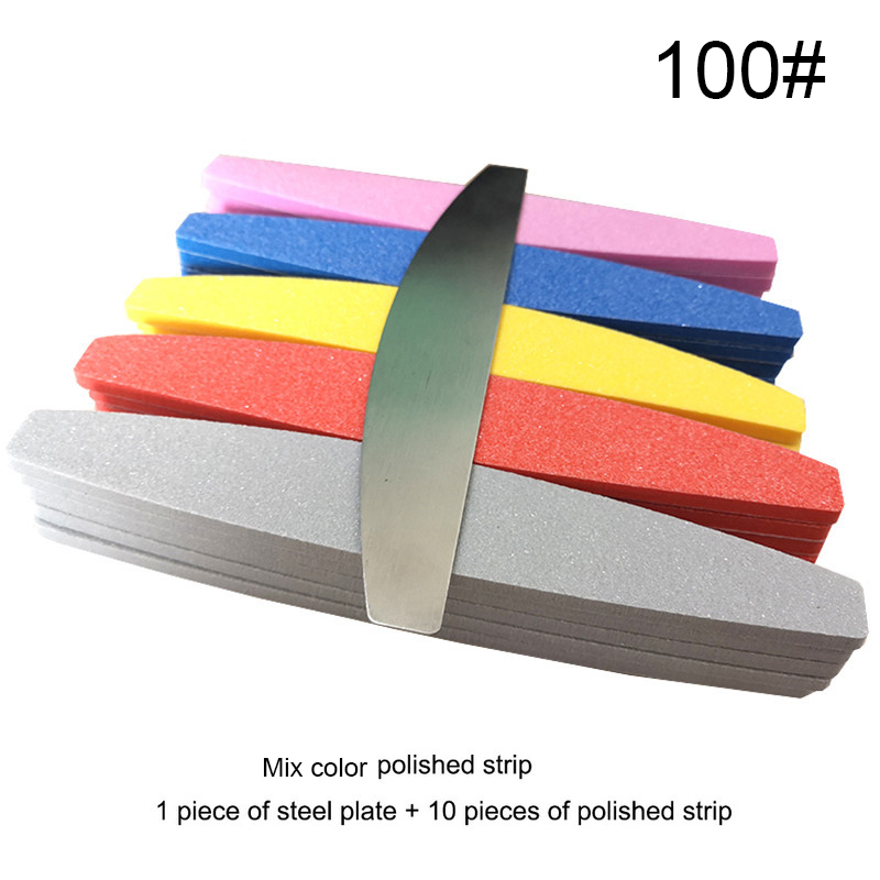 1 set (10 pcs) Pink Sponge Nai - огляд і ціна Sanding Stick Set