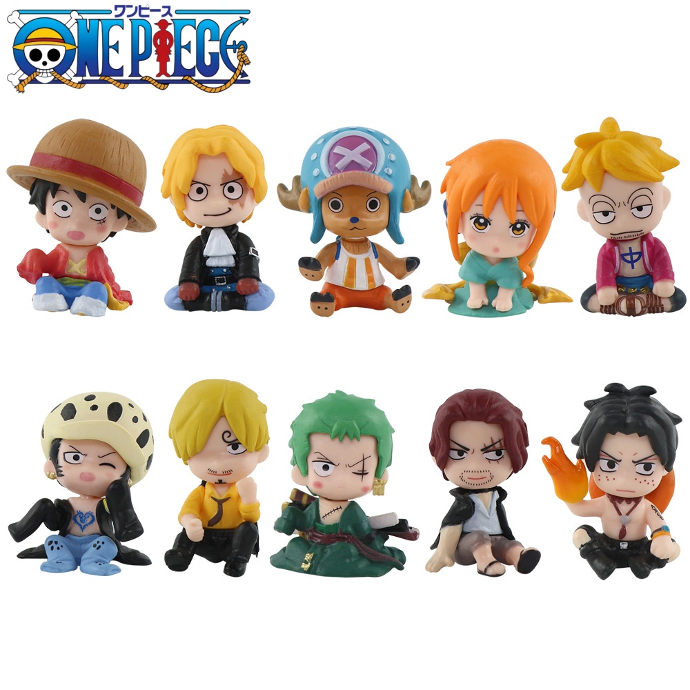 10PCS One Piece Figures Set Lu - огляд і ціна Model Kit Judge