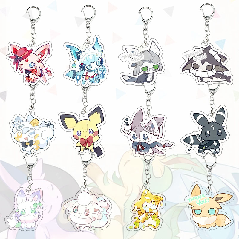 Eeve Family Acrylic Keychain S - огляд і ціна Model Kit Umbreon