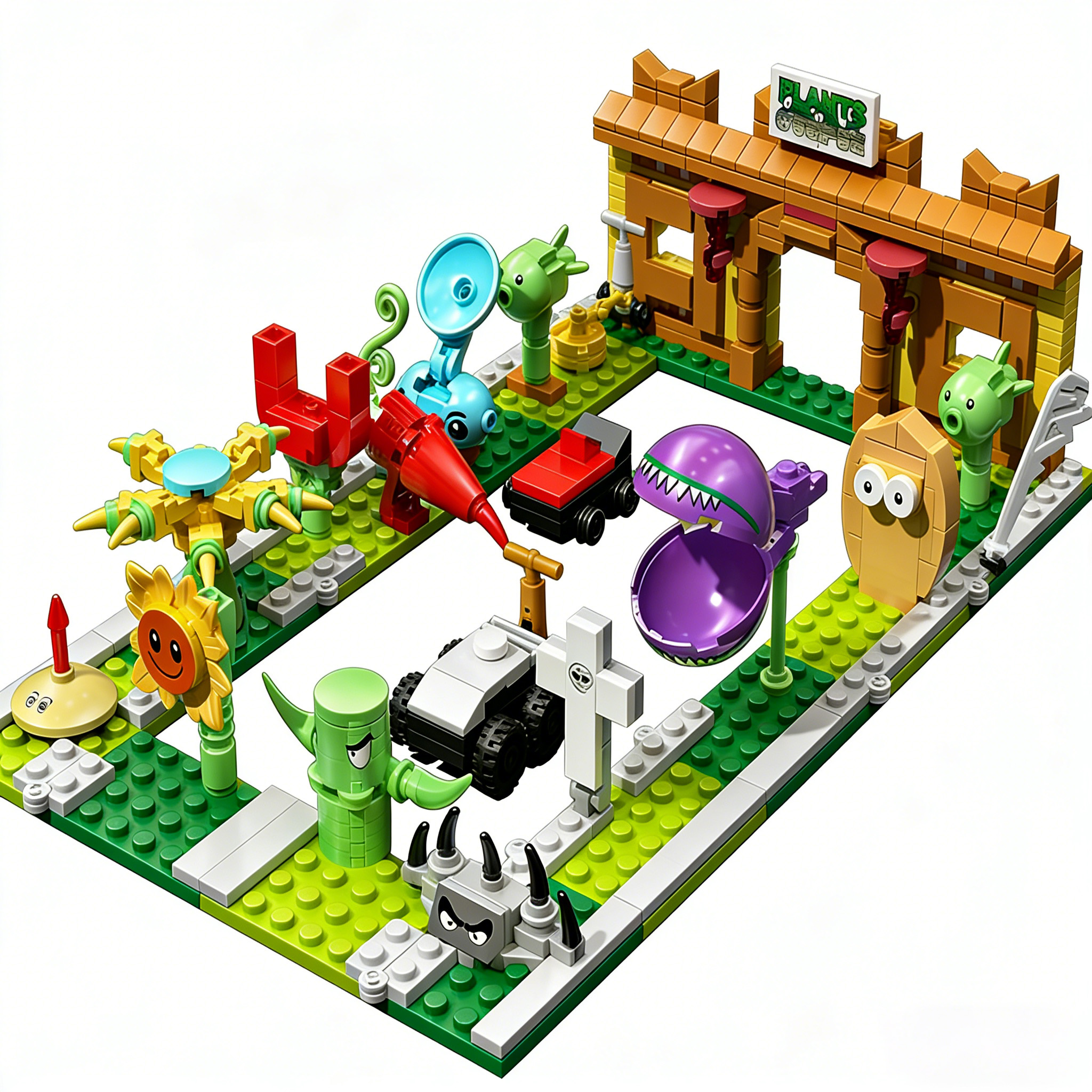 Plants vs. Zombies Battle of t - огляд і ціна Model Kit Vs Figure