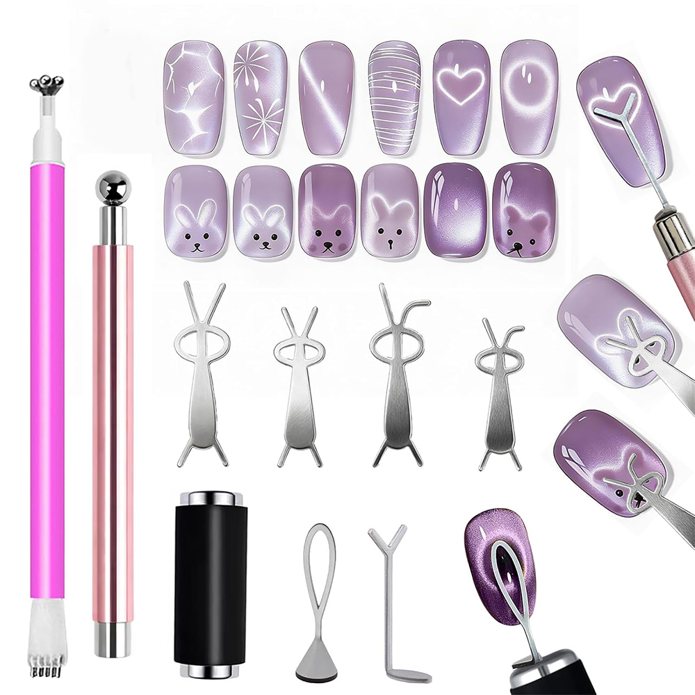 10Pcs Cat Eye Nail Magnet Set  - огляд і ціна Sanding Stick Set