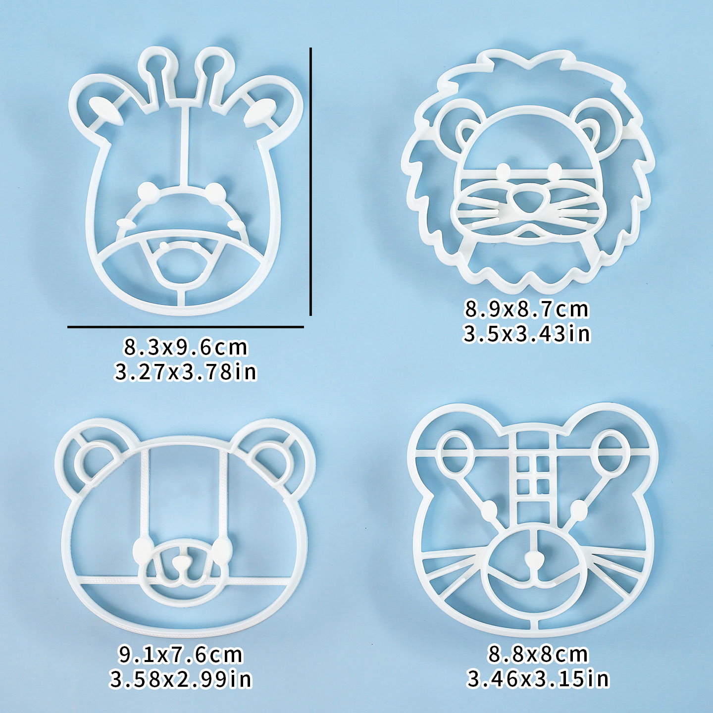 4 Pcs Animal Cookie Cutters Se - огляд і ціна Model Kit For Beginners