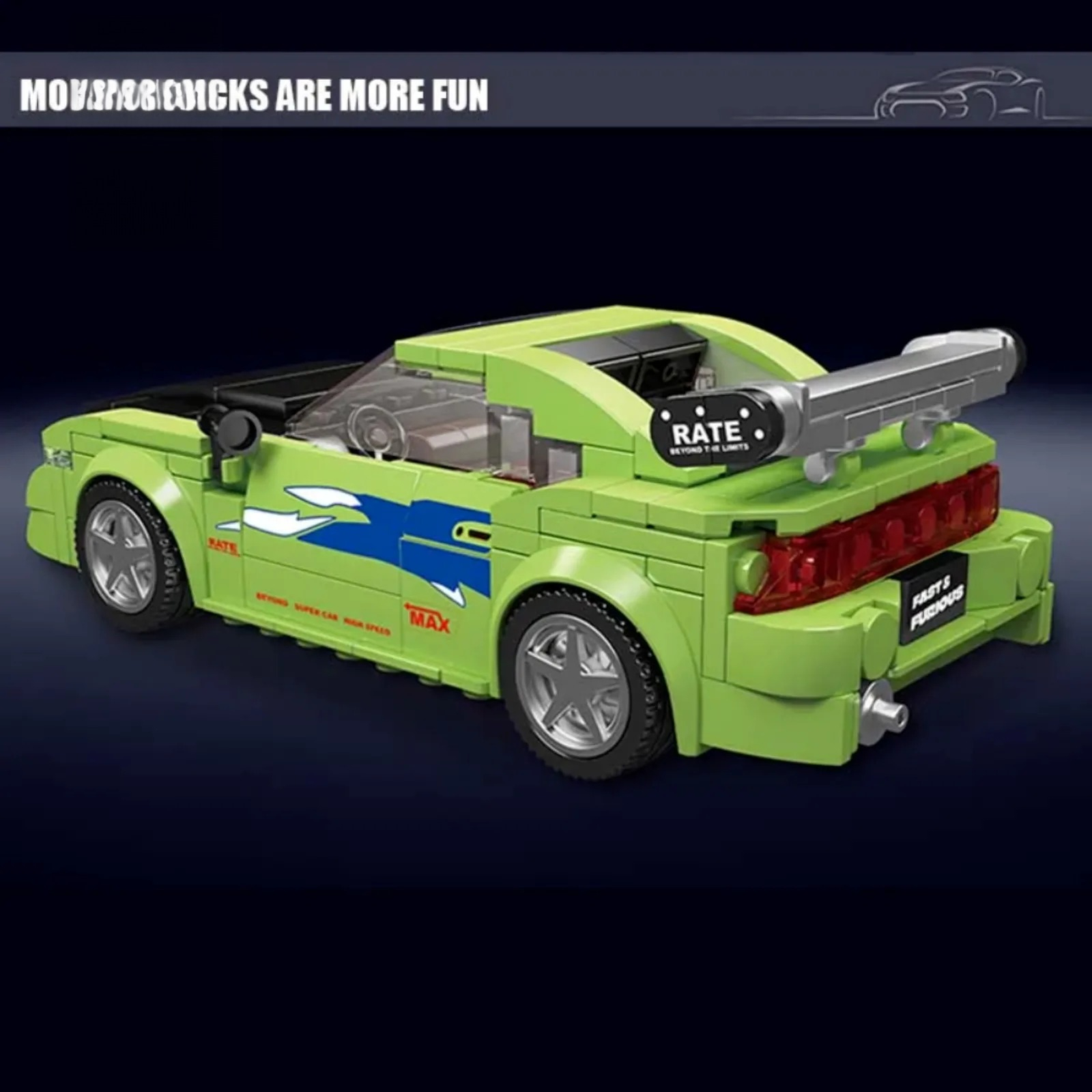 Mould King 27033 338PCS Racing - огляд і ціна Model Kit Display Case