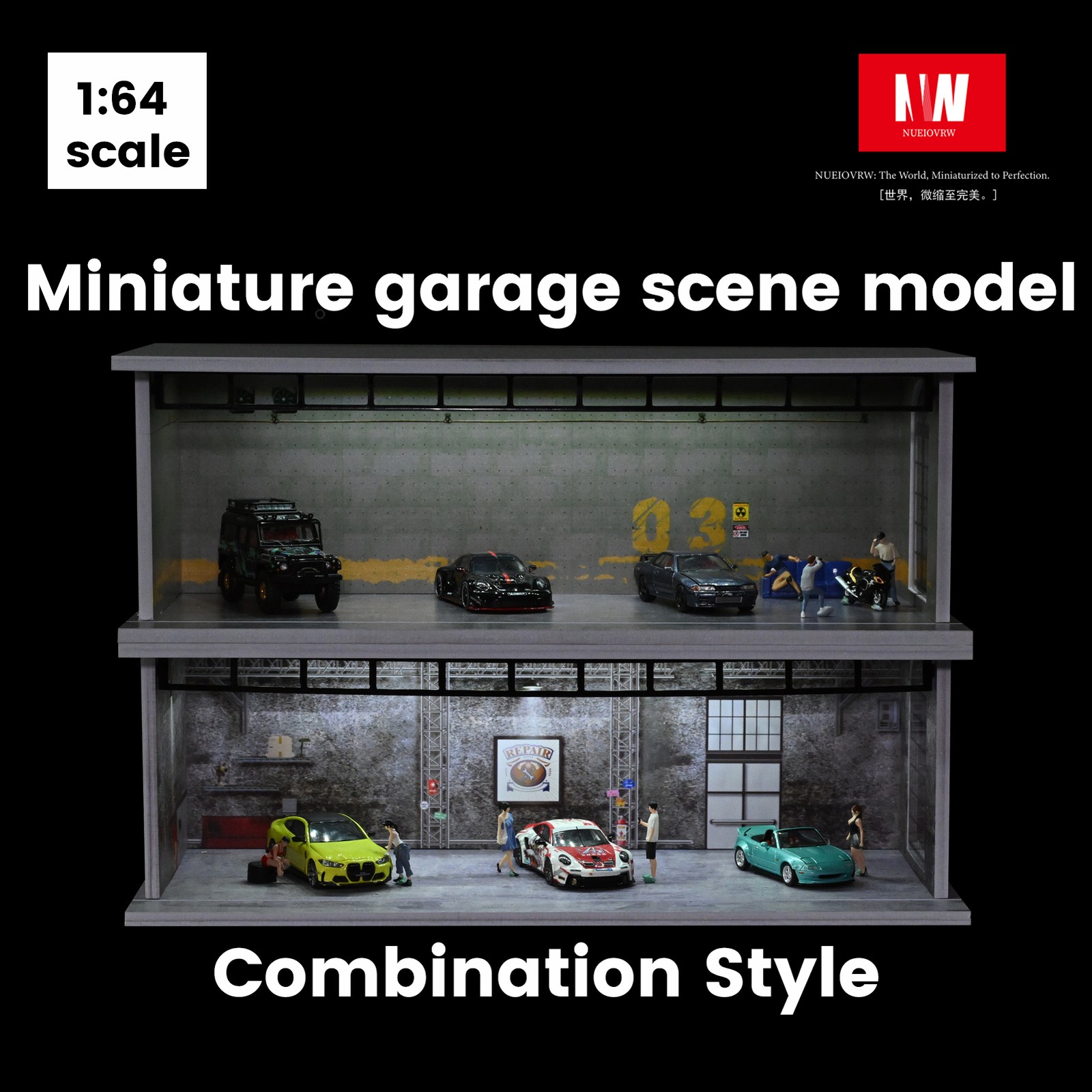 Diorama 1:64 Car Garage Model  - огляд і ціна Model Kit Display Case