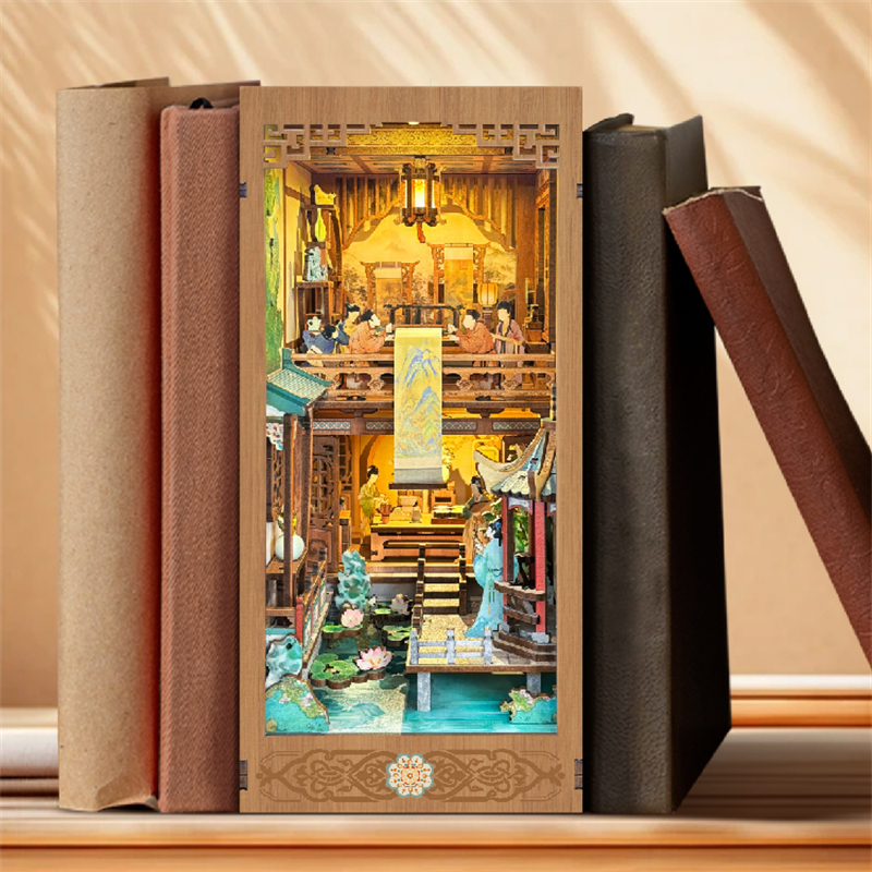 DIY Wooden Book Nook Shelf Ins - огляд і ціна Model Kit Glue