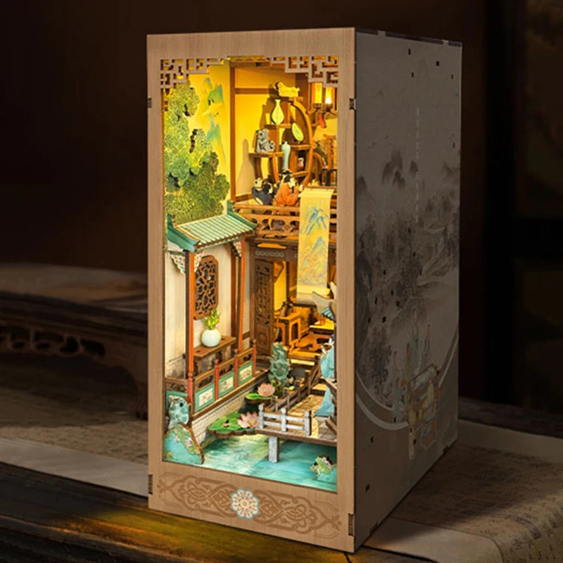 OUZEY Wooden Book Nook Shelf I - огляд і ціна Model Kit Glue