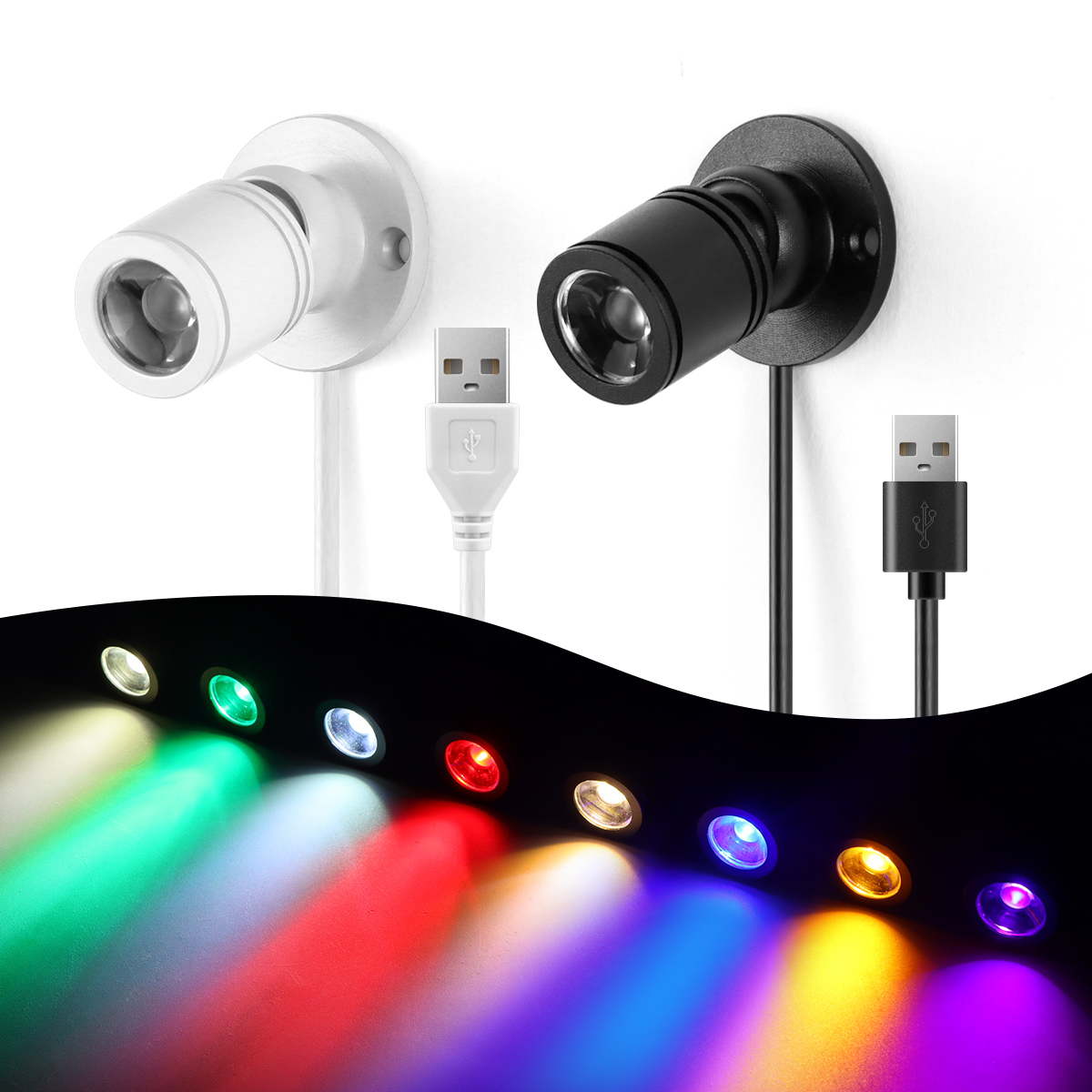 8Colors Mini Spot Light 1W Rot - огляд і ціна Model Kit Display Case