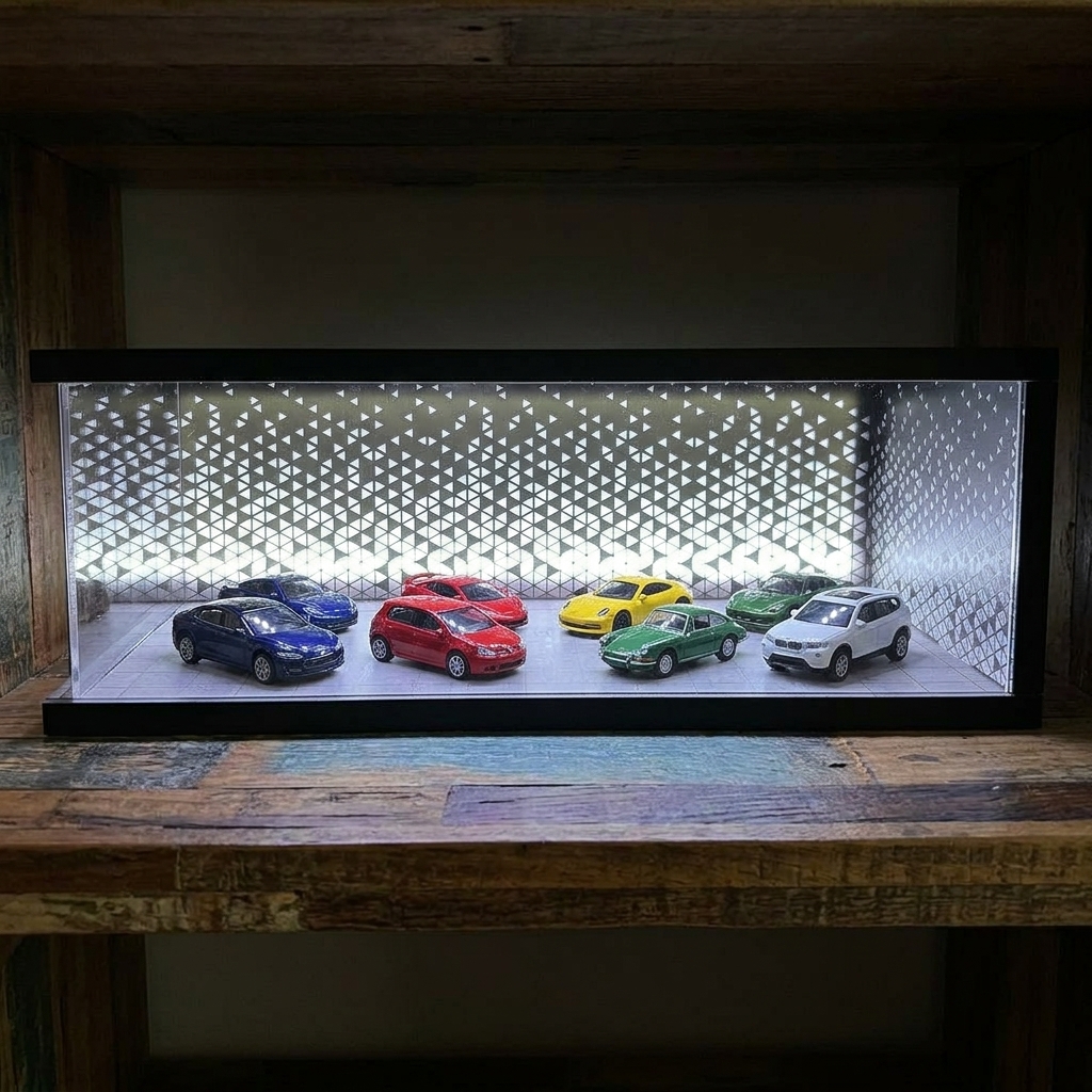 1/64 Scale Model Car Display C - огляд і ціна Model Kit Display Case
