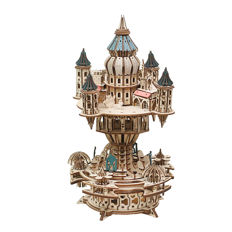 NEW DIY 3D Wooden Puzzle Castl - огляд і ціна Model Kit Glue