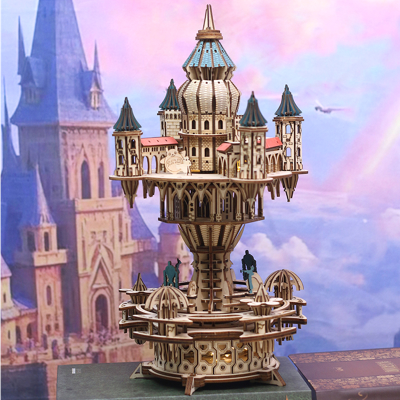 NEW DIY 3D Wooden Puzzle Castl - огляд і ціна Model Kit Glue