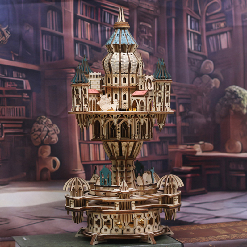NEW DIY 3D Wooden Puzzle Castl - огляд і ціна Model Kit Glue