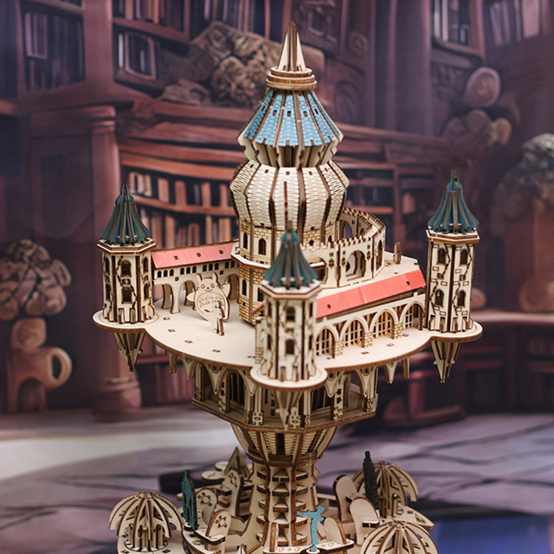 NEW DIY 3D Wooden Puzzle Castl - огляд і ціна Model Kit Glue