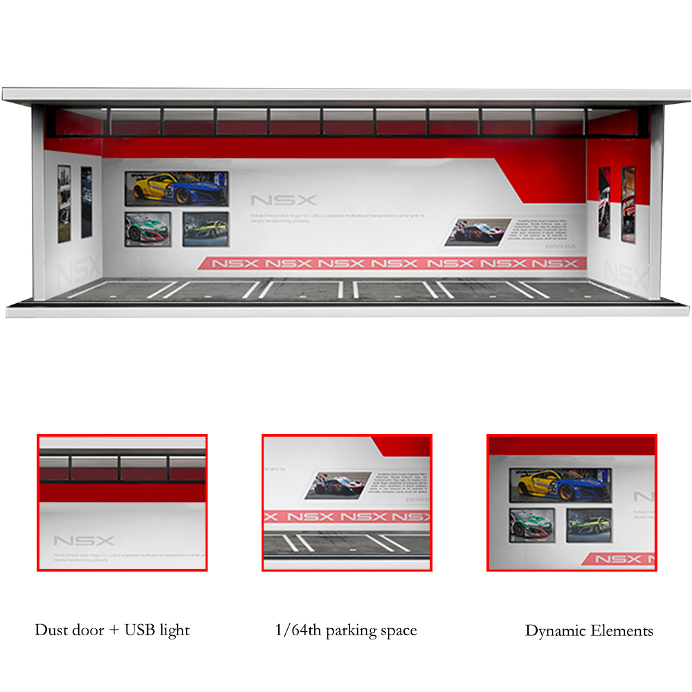 1/64 Scale Car Model Display C - огляд і ціна Model Kit Display Case