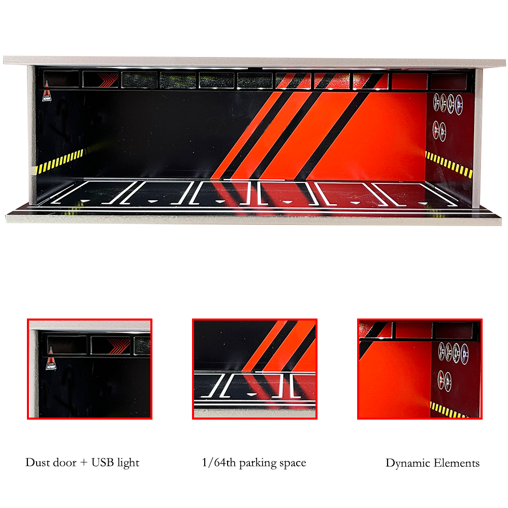 1/64 Scale Car Model Display C - огляд і ціна Model Kit Display Case